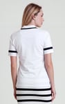 Cornelia stripe  Short Sleeve Polo Shirt