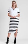 Cornelia stripe  Short Sleeve Polo Shirt