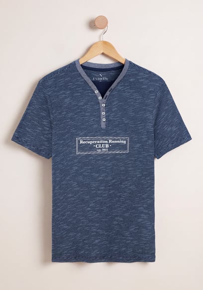 Half Placket Y/D T-Shirt