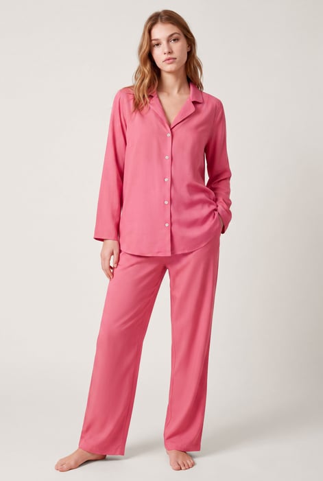 Woven Viscose Blend Pyjama Set