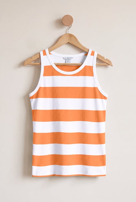 Stripe Cotton Vest Top