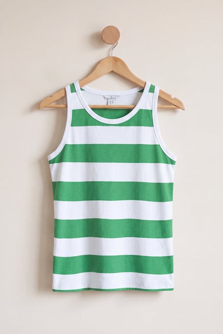 Stripe Cotton Vest Top