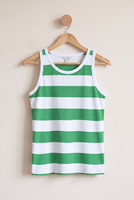 Stripe Cotton Vest Top