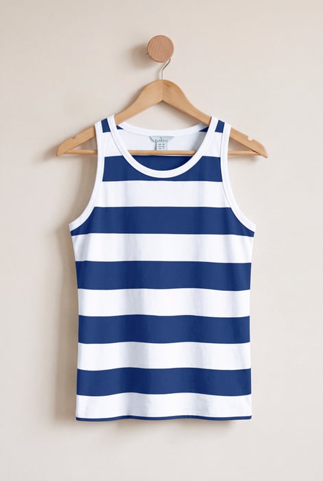Stripe Cotton Vest Top