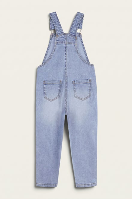 Girls 5 Pockets Denim Dungarees(2/3yrs-8/9yrs)