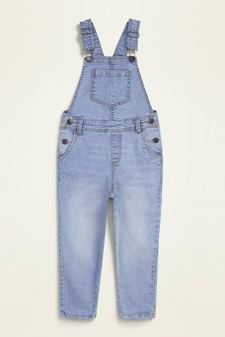 Girls 5 Pockets Denim Dungarees(2/3yrs-8/9yrs)
