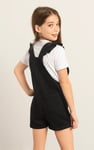 Girls Denim Ruffle Sleeve Short Dungarees(2/3yrs-8/9yrs)