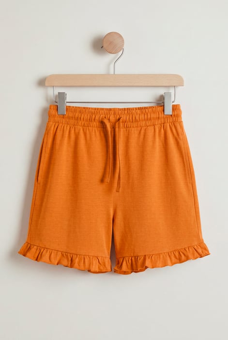 Women's Essential Shorts with Frill Hem