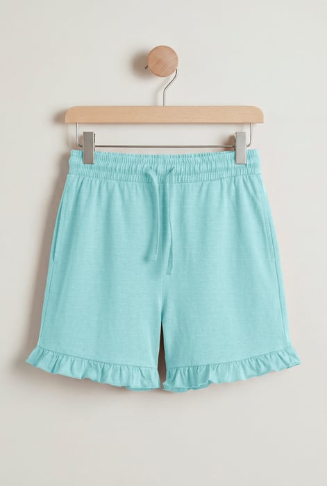 Women's Essential Shorts with Frill Hem