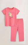 Girls Printed T-Shirt & Cropped Legging Set