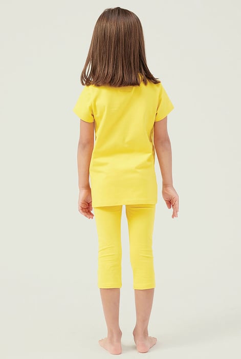 Girls Printed T-Shirt & Cropped Legging Set