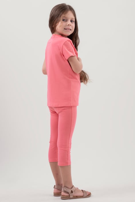 Girls Printed T-Shirt & Cropped Legging Set