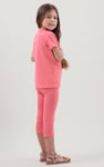 Girls Printed T-Shirt & Cropped Legging Set