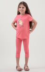 Girls Printed T-Shirt & Cropped Legging Set