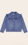 Girls Frill Shoulder Denim Jacket (2/3yrs-8/9yrs)