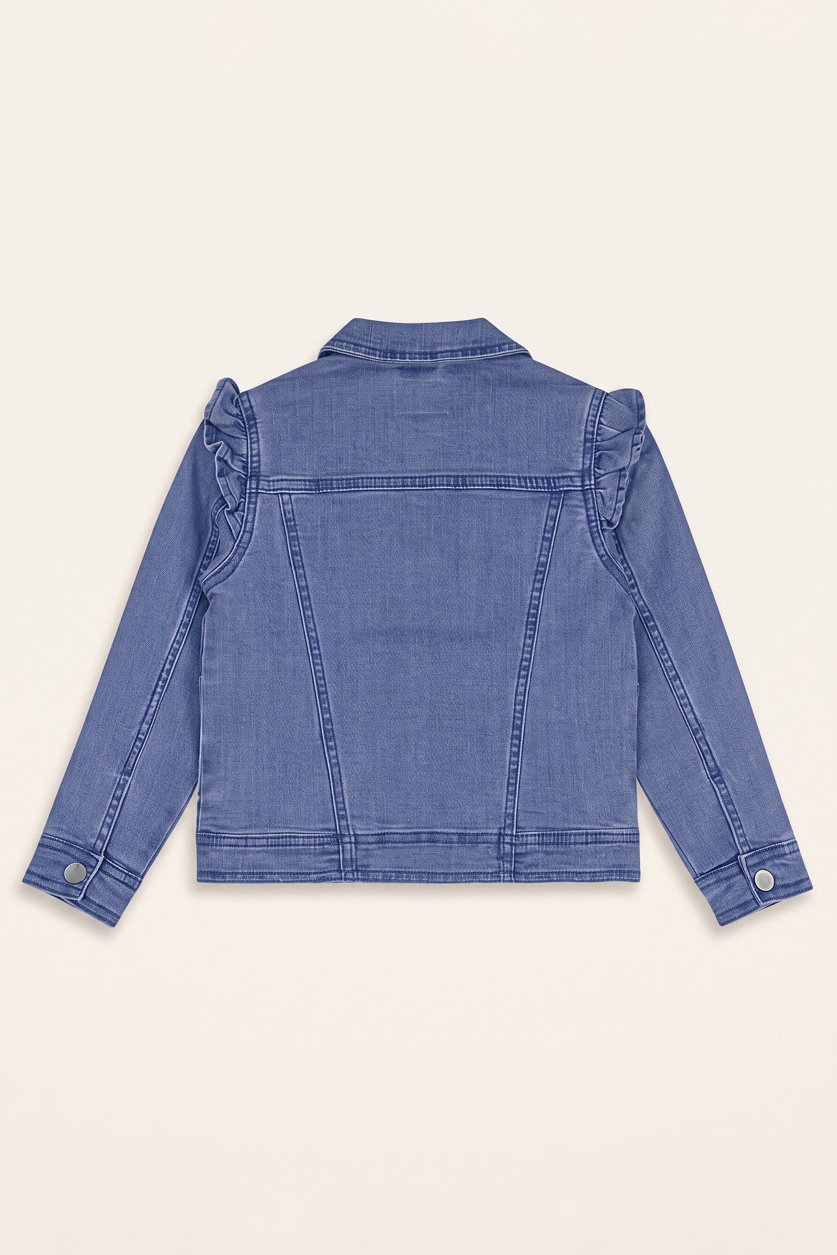 Girls Frill Shoulder Denim Jacket (2/3yrs-8/9yrs)