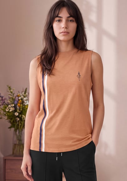 Sleeveless Cotton Sleep Top