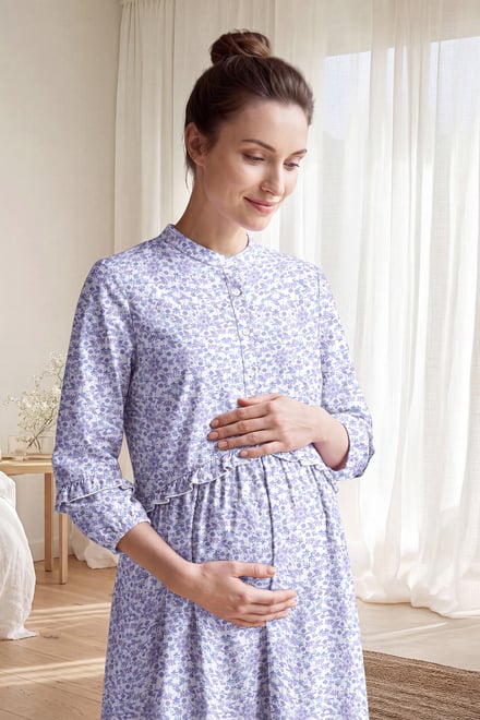 Women’s Floral Print Maternity Mini Dress