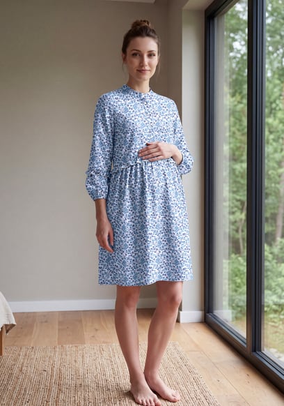 Women’s Floral Print Maternity Mini Dress