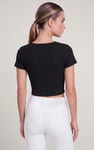 Ribbed Button-Up Short Sleeve T-Shirts