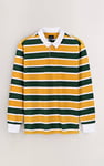 Men's Striped Long Sleeve  Polo Shirt