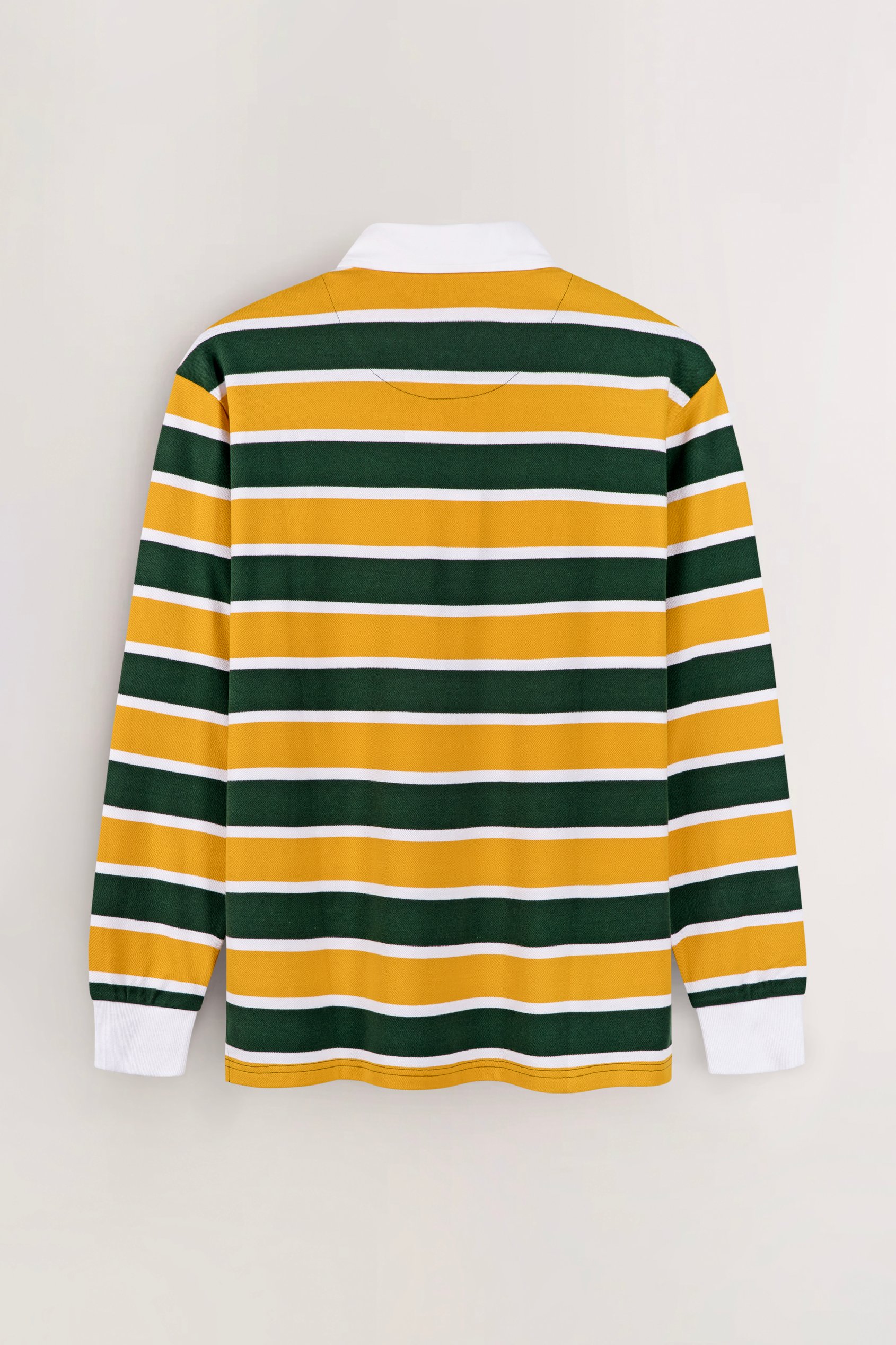Men's Striped Long Sleeve  Polo Shirt
