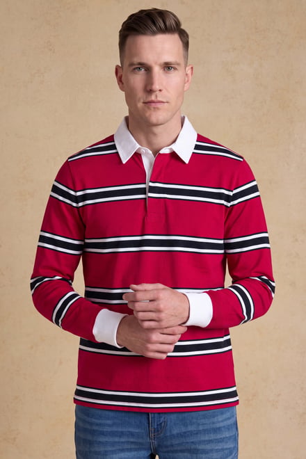 Men's Long Sleeve  Polo Shirt