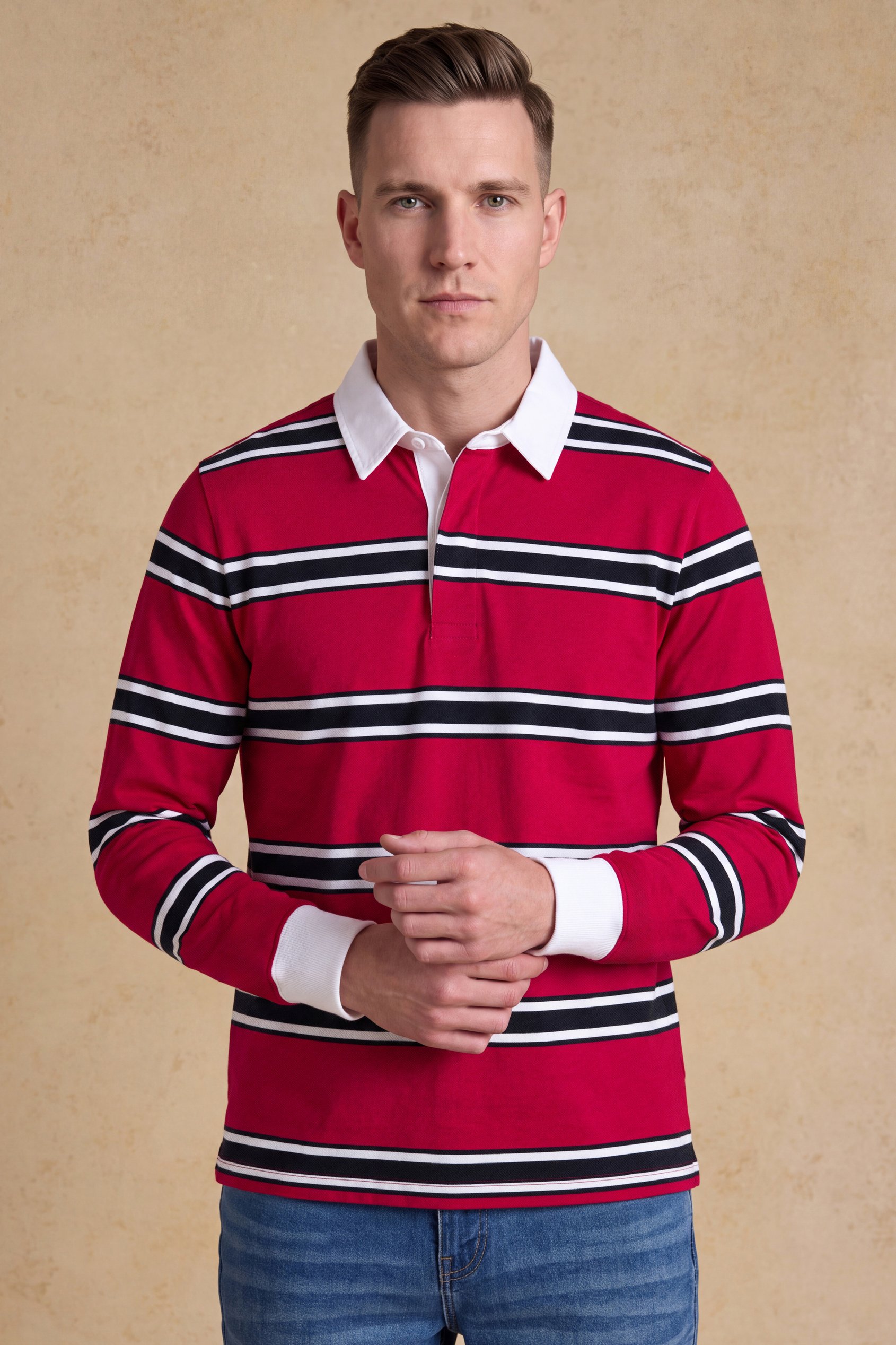 Men's Long Sleeve  Polo Shirt