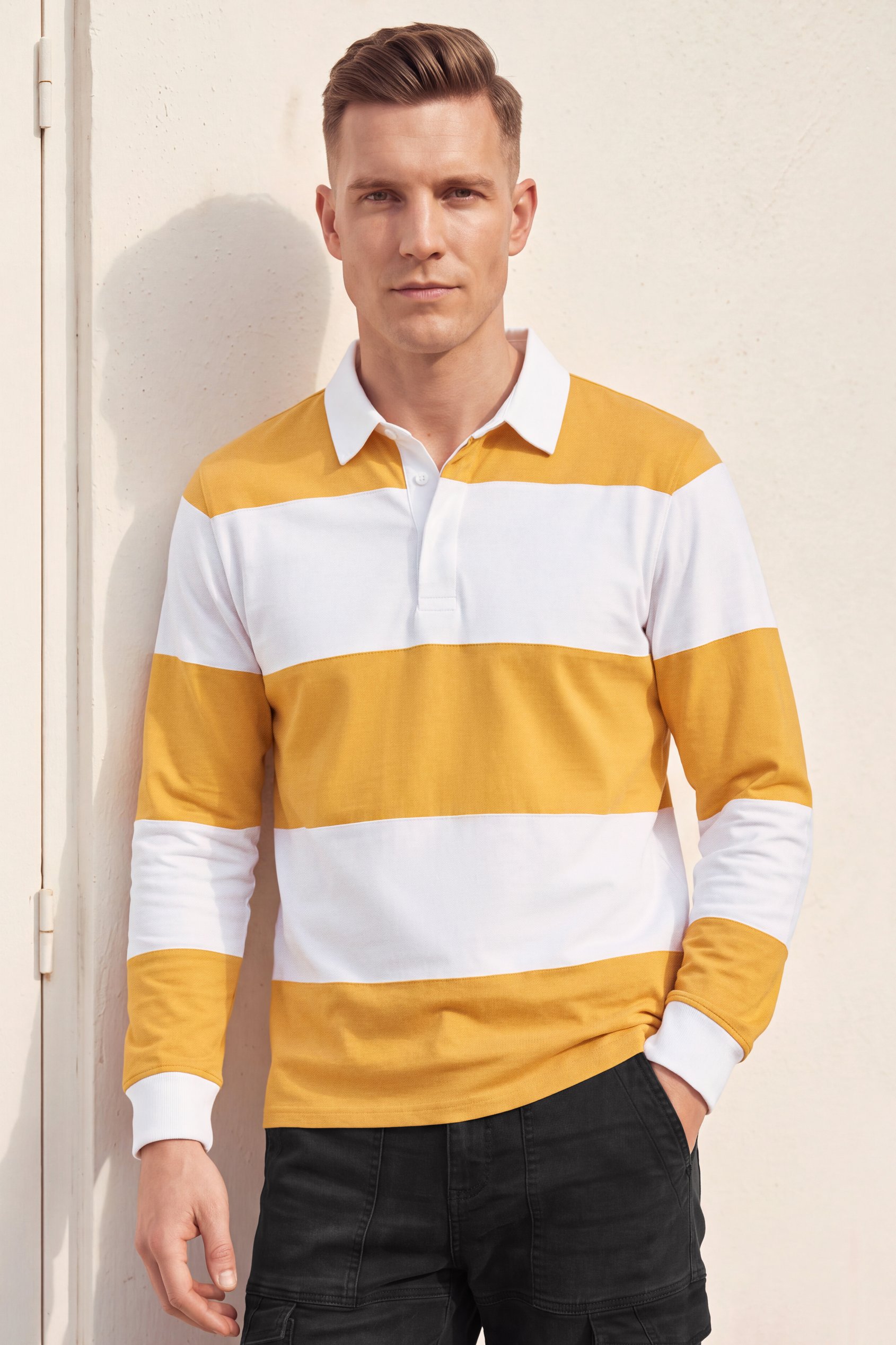 Men’s Classic Fit Rugby Polo Shirt