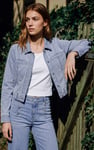 Boxy Fit Cropped Denim Jacket