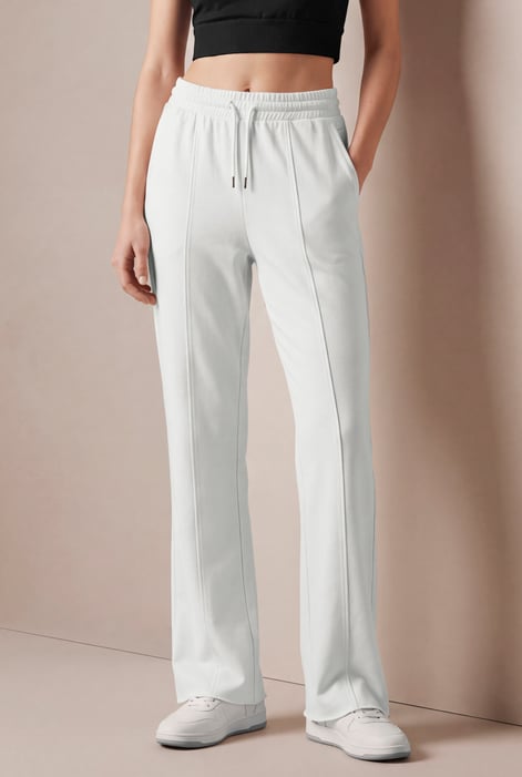 Pin Tuck Jersey Trousers
