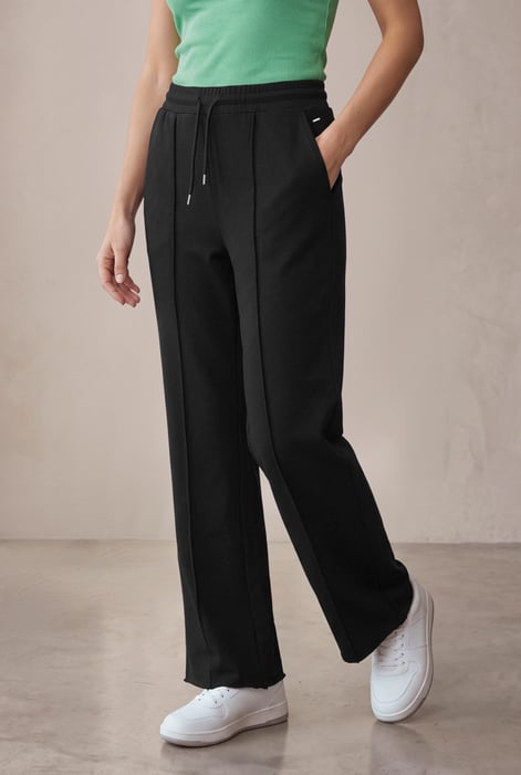 Pin Tuck Jersey Trousers