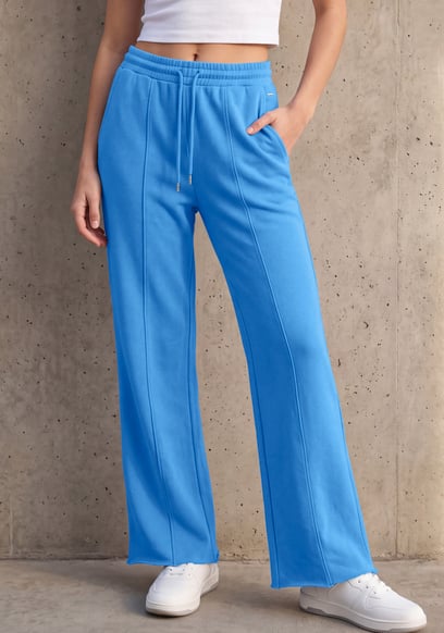 Pin Tuck Jersey Trousers