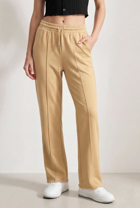 Pin Tuck Jersey Trousers