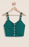 Striped Flare pant with Strappy Top Set