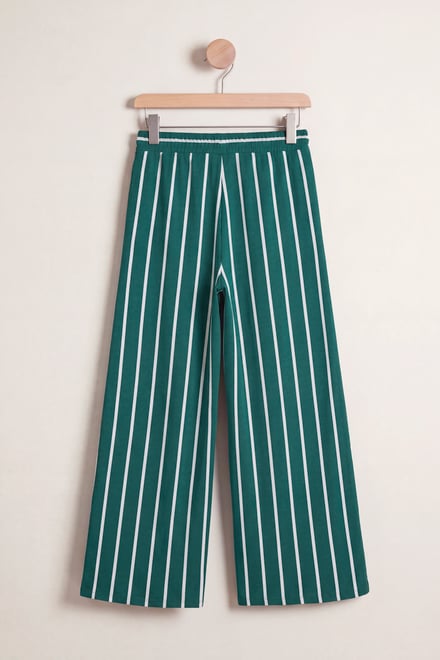 Striped Flare pant with Strappy Top Set