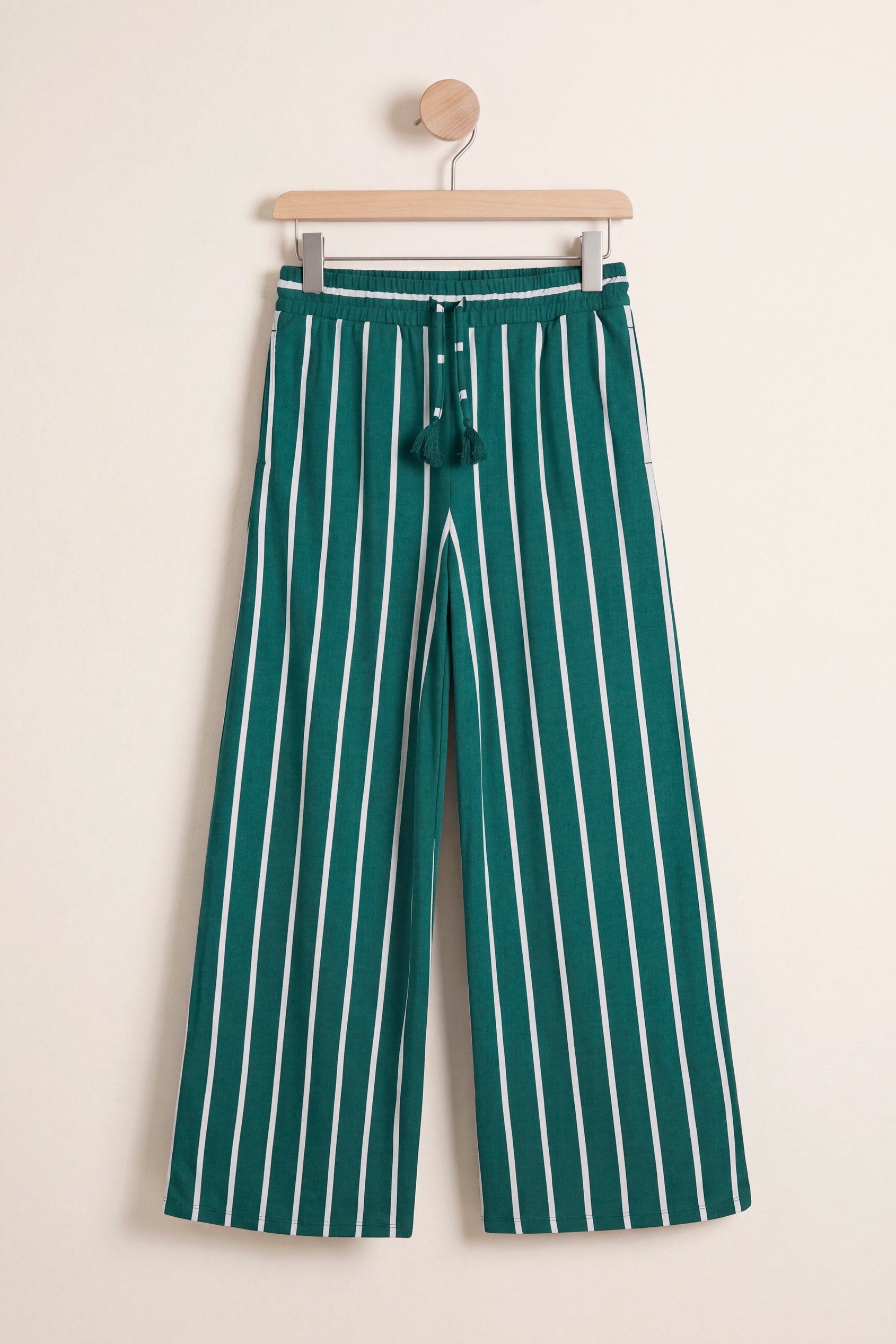 Striped Flare pant with Strappy Top Set