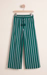 Striped Flare pant with Strappy Top Set