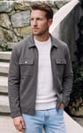 Men's Premium Interlock Zip Through Long Sleeve shirt