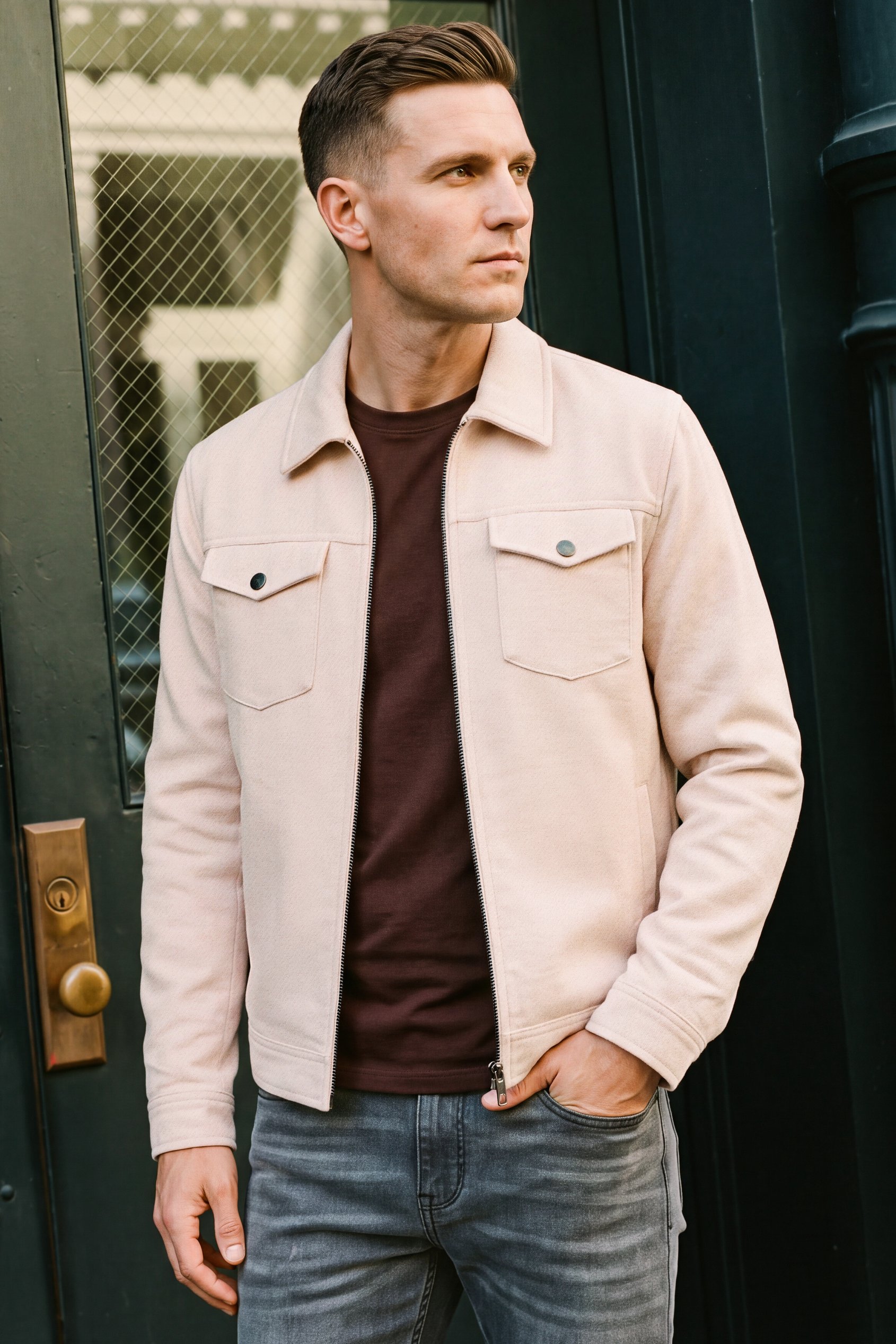 Men's Classic Viscose Blend Soft Lined Shaket