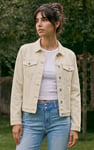 Ecru Denim Trucker Jacket