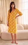 Floral Square Neck Midi Dress