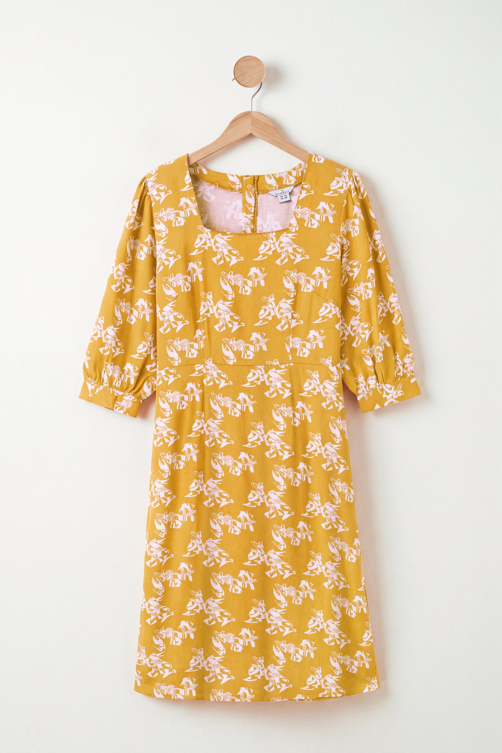 Floral Square Neck Midi Dress