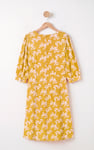 Floral Square Neck Midi Dress