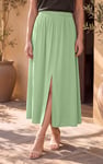 A-Line Front Slit Maxi Skirt