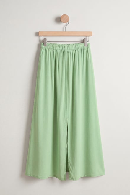 A-Line Front Slit Maxi Skirt