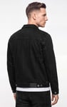 Men's Regular Fit  Black Denim Jacket