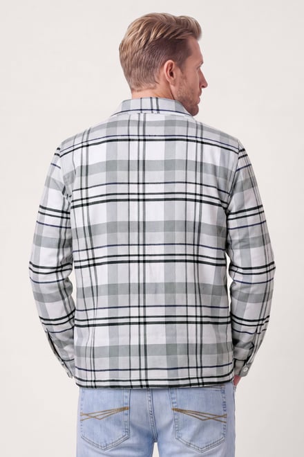 Men's Classic Heritage Plaid Borg Lined Shacket