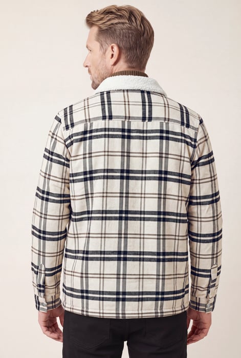 Mens Classic Borg Lined Jacket