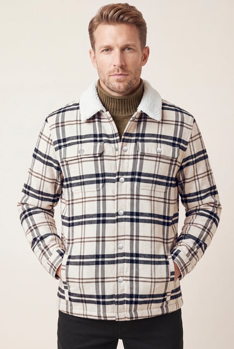 Mens Classic Borg Lined Jacket